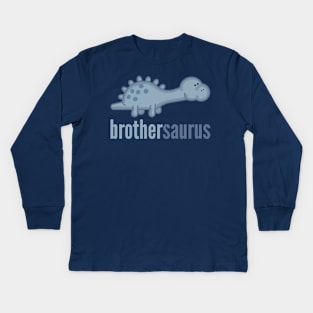 Brothersaurus Shirt Family Dinosaur Shirt Set Kids Long Sleeve T-Shirt